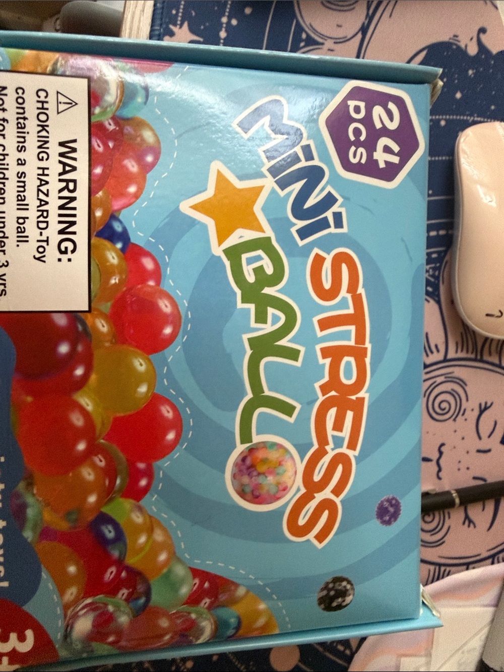 Mini Stress Ball 24 pcs - Colorful Assorted Pack